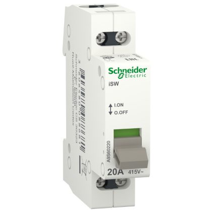 SCHNEIDER A9S60220 ACTI9 iSW kapcsoló, 2P, 20A, 415V