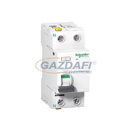   SCHNEIDER A9Z21225 ACTI9 iID áram-védőkapcsoló, A osztály, 2P, 25A, 30mA