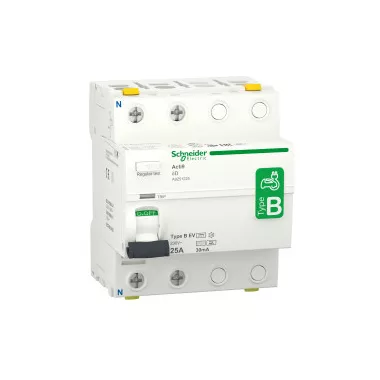 SCHNEIDER A9Z51225 ACTI9 iID EV áram-védőkapcsoló, B osztály, 2P, 25A, 30mA