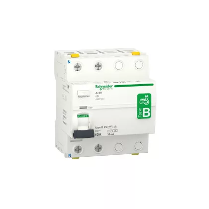   SCHNEIDER A9Z51240 ACTI9 iID EV áram-védőkapcsoló, B osztály, 2P, 40A, 30mA