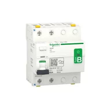 SCHNEIDER A9Z61240 ACTI9 iID áram-védőkapcsoló, B-SI osztály, 2P, 40A, 30mA