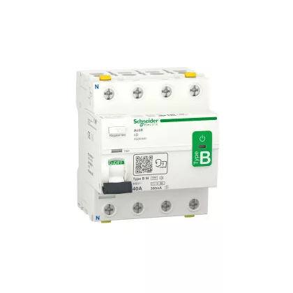   SCHNEIDER A9Z65440 ACTI9 iID áram-védőkapcsoló, B-SI osztály, 4P, 40A, 300mA-S