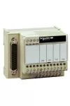SCHNEIDER ABE7CPA21 Modicon ABE7 elosztóblokk, 4 csatornás analóg Quantum/Premium/X80 I/O kártyákhoz, SUB-D25