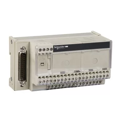 SCHNEIDER ABE7CPA31 Modicon ABE7 elosztóblokk, 8 csatornás, leválasztott, analóg Quantum/Premium/X80 I/O kártyákhoz, SUB-D25