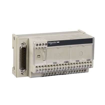 SCHNEIDER ABE7CPA31 Modicon ABE7 elosztóblokk, 8 csatornás, leválasztott, analóg Quantum/Premium/X80 I/O kártyákhoz, SUB-D25
