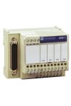 SCHNEIDER ABE7CPA412 Modicon ABE7 elosztóblokk, 4 csatornás, analóg Quantum/Premium/X80 I/O kártyákhoz, SUB-D25