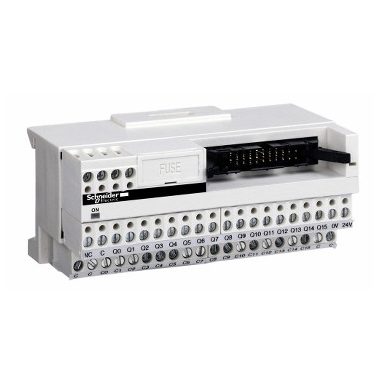 SCHNEIDER ABE7H16C11 Modicon ABE7 elosztóblokk, miniatűr, HE10, 16 digitális csatorna, 1 sorkapocs/csatorna, LED visszajelzés