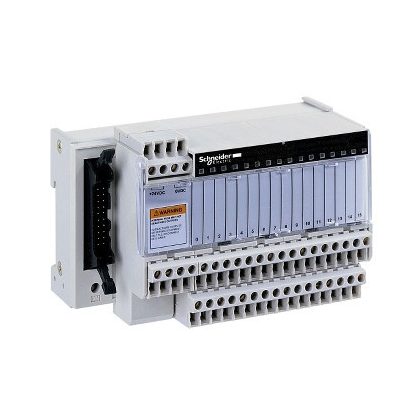SCHNEIDER ABE7H16R21 Modicon ABE7 elosztóblokk, univerzális, HE10, 16 digitális csatorna, 2 sorkapocs/csatorna, LED visszajelzés