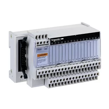 SCHNEIDER ABE7H16R23 Modicon ABE7 elosztóblokk, univerzális, HE10, 16I type2 digitális csatorna, 2 sorkapocs/csatorna, LED visszajelzés