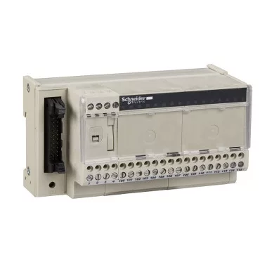 SCHNEIDER ABE7H16S21 Modicon ABE7 elosztóblokk, univerzális, HE10, 16 digitális csatorna, 2 sorkapocs/csatorna, leválasztás/csatorna, LED