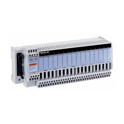 SCHNEIDER ABE7P16T230 Modicon ABE7 elosztóblokk, 10 mm SSR/EMR relés, 16ki digitális csatorna, relé nélkül