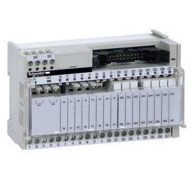 SCHNEIDER ABE7R16T111 Modicon ABE7 elosztóblokk, 5 mm 1NO EMR relés, 16ki digitális csatorna, ABR7S11 relével