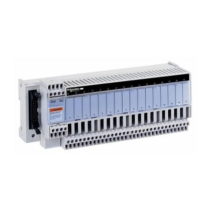 SCHNEIDER ABE7S16S2B0 Modicon ABE7 elosztóblokk, fix SSR relés, 0,5A, 16ki digitális csatorna, hibadetektálás jelzés, 24 VDC