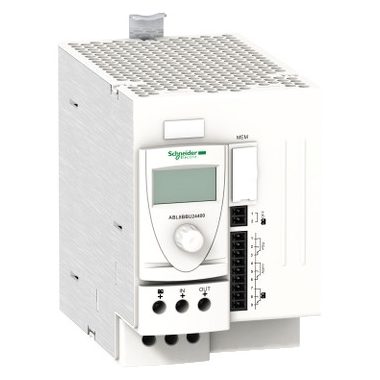 SCHNEIDER ABL8BBU24400 Modicon kiegészítő, akkumulátor vezérlő modul, 40A (ABL8RP/ABL8WPS tápegységekhez)