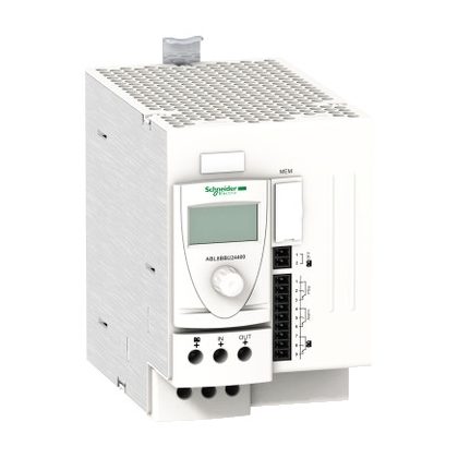   SCHNEIDER ABL8BBU24400 Modicon kiegészítő, akkumulátor vezérlő modul, 40A (ABL8RP/ABL8WPS tápegységekhez)