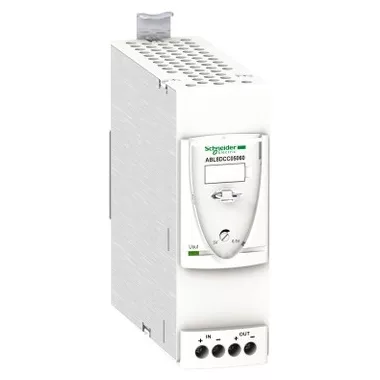 SCHNEIDER ABL8DCC05060 Modicon kiegészítő, DC/DC konverter, 24/5…6,5VDC, 6A (ABL8RP/ABL8WPS tápegységekhez)