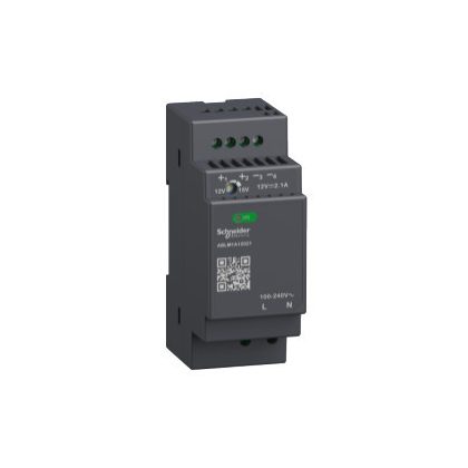 SCHNEIDER ABLM1A12021 Modicon Modular tápegység, moduláris, DIN sínre szerelhető, 1f, 12 VDC, 2,1 A, 25 W