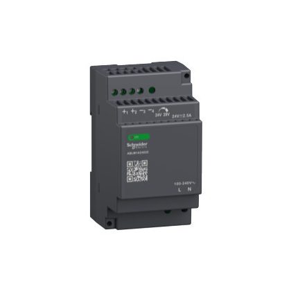   SCHNEIDER ABLM1A24025 Modicon Modular tápegység, moduláris, DIN sínre szerelhető, 1f, 24 VDC, 2,5 A, 60 W