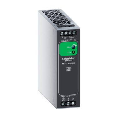 SCHNEIDER ABLS1A24050E Easy ABL2 single phase power supply, 100…240V AC input, 24V DC output, 120W, Din-rail, IP20