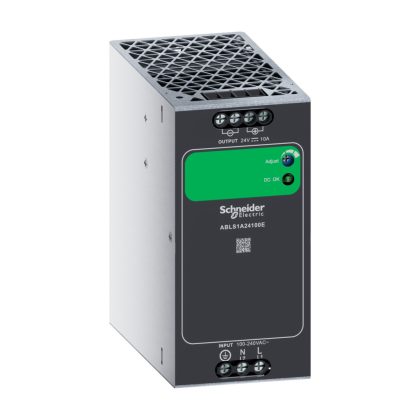 SCHNEIDER ABLS1A24100E Easy ABL2 single phase power supply, 100…240V AC input, 24V DC output, 240W, Din-rail, IP20