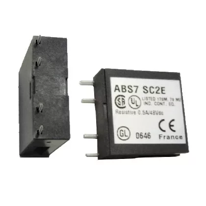   SCHNEIDER ABS7SC2E Modicon ABE7 relé, SSR, kimeneti, tekercs 24 VDC, kimenet 5…48 VDC, 0,5 A, 10mm
