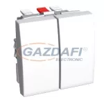   SCHNEIDER ALB44063 ALTIRA Kettős egypólusú nyomógomb 16 A, polárfehér