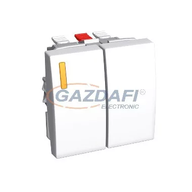 SCHNEIDER ALB44070 ALTIRA Kettős nyomó jelzőfényes 10 A, polárfehér SCHNEIDER ALB44070 ALTIRA Kettős nyomó jelzőfényes 10 A, polárfehér