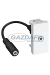 SCHNEIDER ALB44371 ALTIRA Audio Jack 3,5mm anya csatlakozó, polárfehér SCHNEIDER ALB44371 ALTIRA Audio Jack 3,5mm anya csatlakozó, polárfehér