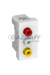 SCHNEIDER ALB44372 ALTIRA RGB (RCA) video csatlakozó, polárfehér