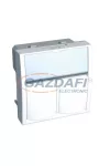 SCHNEIDER ALB44382 ALTIRA Adapter 2xRJ45 AMP keystone betétekhez, polárfehér SCHNEIDER ALB44382 ALTIRA Adapter 2xRJ45 AMP keystone betétekhez, polárfehér