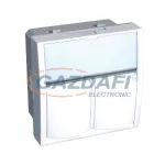   SCHNEIDER ALB44384 ALTIRA Adapter 2xRJ45 Infraplus betétekhez, polárfehér