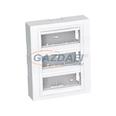 SCHNEIDER ALB44439N ALTIRA 3x3 modulos kiemelő doboz, komplett, polárfehér SCHNEIDER ALB44439N ALTIRA 3x3 modulos kiemelő doboz, komplett, polárfehér