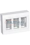 SCHNEIDER ALB44456N ALTIRA 3x2 modulos kiemelő doboz, komplett, polárfehér SCHNEIDER ALB44456N ALTIRA 3x2 modulos kiemelő doboz, komplett, polárfehér