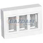   SCHNEIDER ALB44456N ALTIRA 3x2 modulos kiemelő doboz, komplett, polárfehér