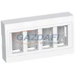   SCHNEIDER ALB44458N ALTIRA 4x2 modulos kiemelő doboz, komplett, polárfehér