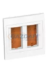 SCHNEIDER ALB44464N ALTIRA 2x2 modulos süllyesztő doboz, komplett, polárfehér