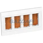   SCHNEIDER ALB44468N ALTIRA 4x2 modulos süllyesztő doboz, komplett, polárfehér