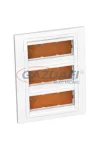 SCHNEIDER ALB44479N ALTIRA 3x3 modulos süllyesztő doboz, komplett, polárfehér SCHNEIDER ALB44479N ALTIRA 3x3 modulos süllyesztő doboz, komplett, polárfehér