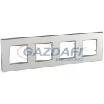   SCHNEIDER ALB44848 ALTIRA Négyes keret vízszintes, Quadro alumínium