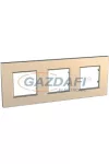 SCHNEIDER ALB44857 ALTIRA Hármas keret vízszintes, Quadro réz
