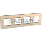   SCHNEIDER ALB44858 ALTIRA Négyes keret vízszintes, Quadro réz
