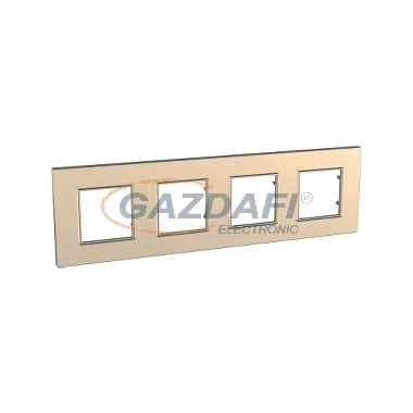 SCHNEIDER ALB44858 ALTIRA Négyes keret vízszintes, Quadro réz SCHNEIDER ALB44858 ALTIRA Négyes keret vízszintes, Quadro réz