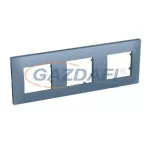   SCHNEIDER ALB45747 ALTIRA Hármas keret vízszintes, pala kék