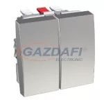   SCHNEIDER ALB46065 ALTIRA Egypólusú kapcsoló + egypólusú nyomó 16 A, alumínium