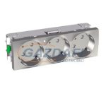   SCHNEIDER ALB46263 ALTIRA 3x2P+F dugalj csatlakozóaljzat 45° jelzőfénnyel, alumínium