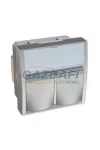SCHNEIDER ALB46357N ALTIRA Infraplus 2xRJ45 csatlakozó Cat6A STP, alumínium SCHNEIDER ALB46357N ALTIRA Infraplus 2xRJ45 csatlakozó Cat6A STP, alumínium