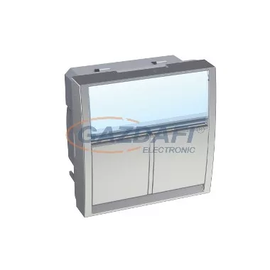 SCHNEIDER ALB46384 ALTIRA Adapter 2xRJ45 Infraplus betétekhez, alumínium SCHNEIDER ALB46384 ALTIRA Adapter 2xRJ45 Infraplus betétekhez, alumínium