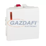   SCHNEIDER ALB47077 ALTIRA jelzőfényes váltókapcsoló polárfehér 16A, antibakteriális