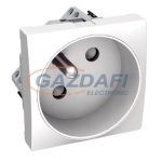   SCHNEIDER ALB47212 ALTIRA franciacsapos 2p+f dugalj csatlakozóaljzat gyermekvédelemmel, fehér, antibakteriális