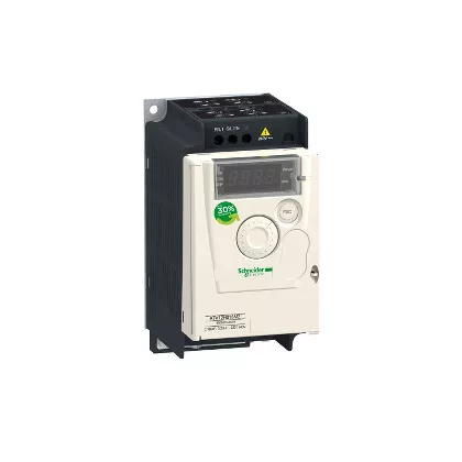 SCHNEIDER ATV12H037M2 Altivar ATV12 frekvenciaváltó, 0,37kW, 1f, 230 VAC, Modbus RTU, IP20, hűtőbordás SCHNEIDER ATV12H037M2 Altivar ATV12 frekvenciaváltó, 0,37kW, 1f, 230 VAC, Modbus RTU, IP20, hűtőbordás